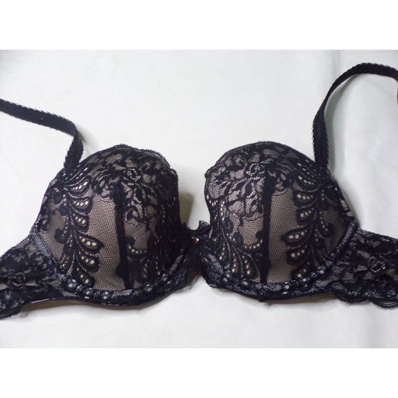 LE MYSTERE Sophie Lace Memory Foam Underwire Bra Black 30DD NEW - Picture 4 of 7